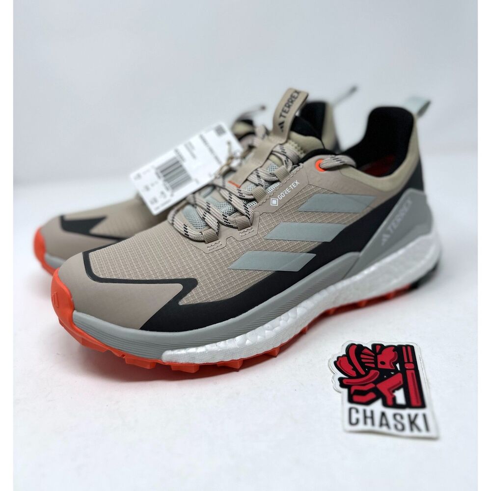 Adidas Women 8.5 Terrex Free Hiker 2 Low GT Hiking Black Grey Khaki |IG3202|